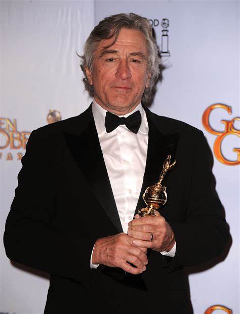 Robert de Niro en la premiacion de los Globo de Oro